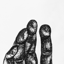 Reaching out is a seven part series surrounding the journey I took to receiving mental health care. These drawings are done in my own style with markings I make when in distress and drawing. A deeply emotional reflection of my journey in life.
