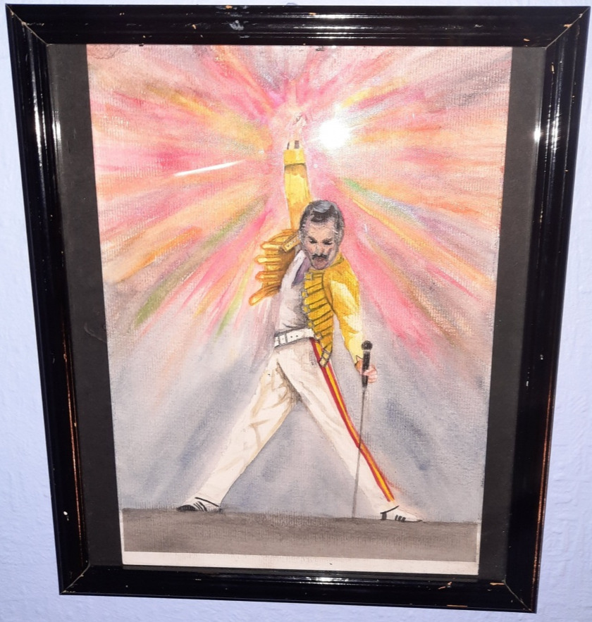 Freddie mercury watercolour by JNR