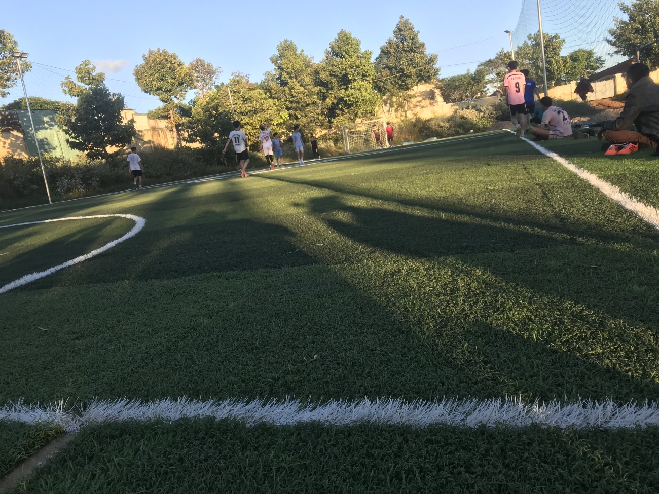 afternoon soccer field