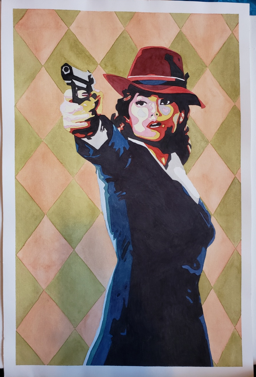 Agent carter watercolor