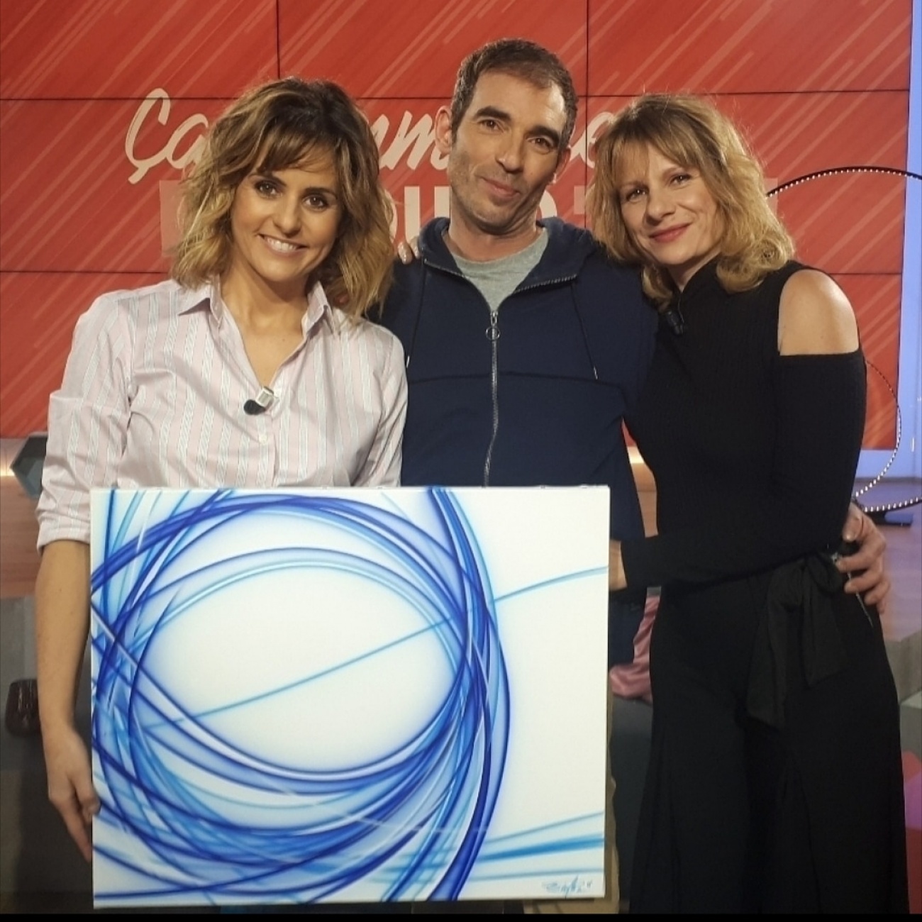 Artist Florent Boisard on french tv