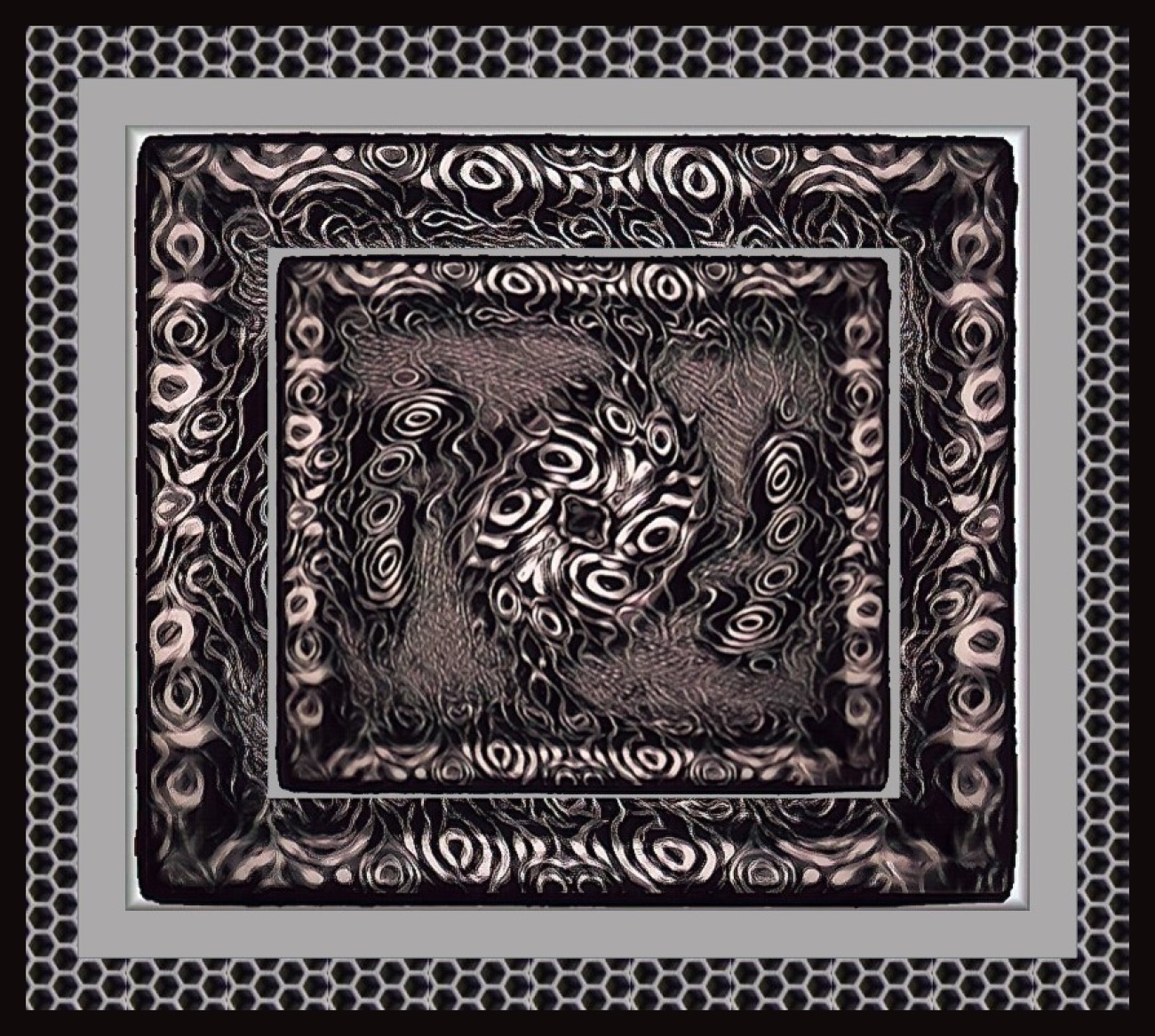 Black and Gray Abstract Design