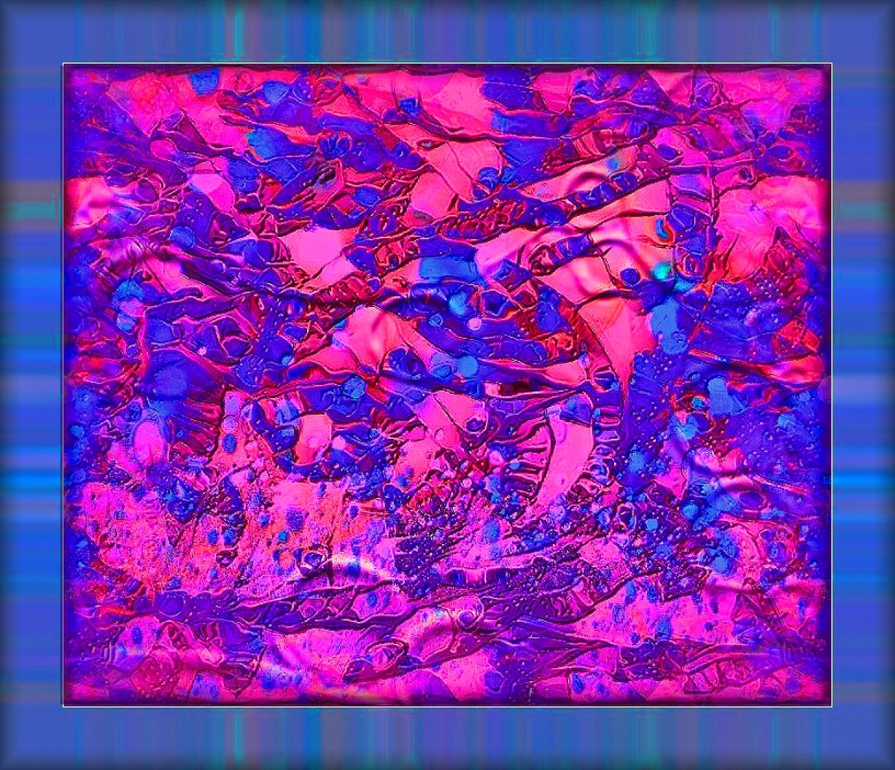 Blue Cyan and Magenta