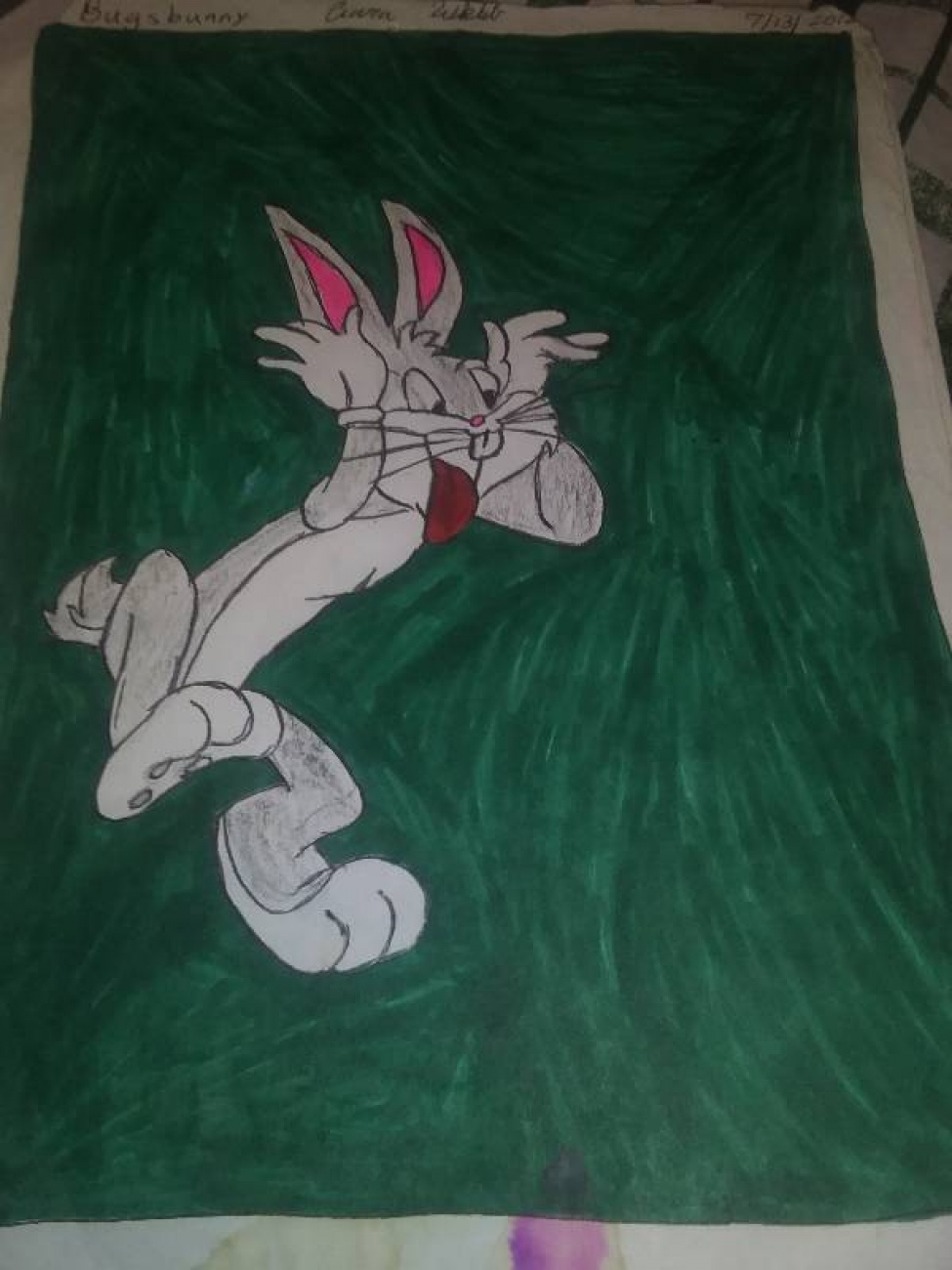 Bugs Bunny acting goofy