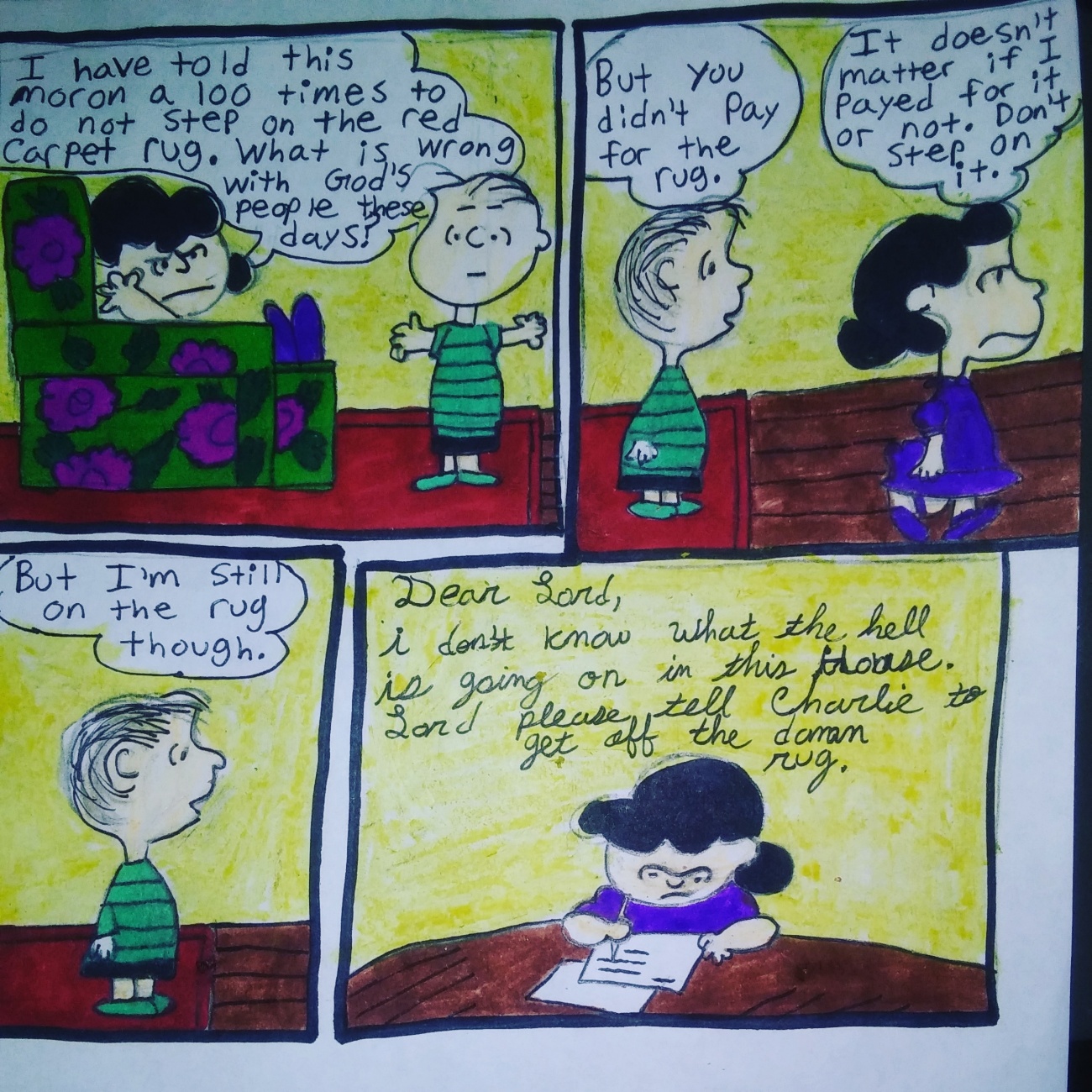 Charlie Brown: Charlie and Lisa argue...