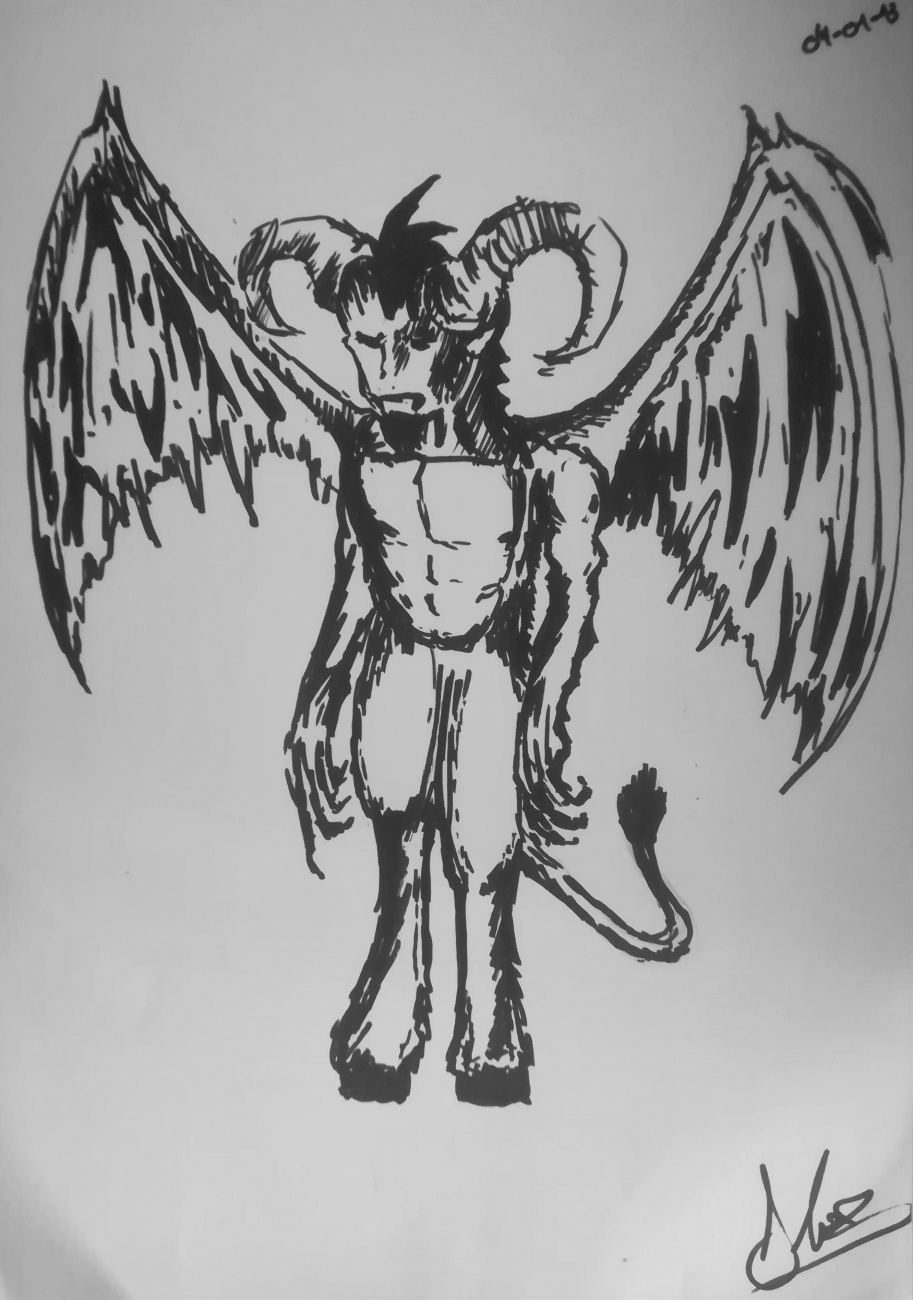 Devil - sketch w/ Edding 3000