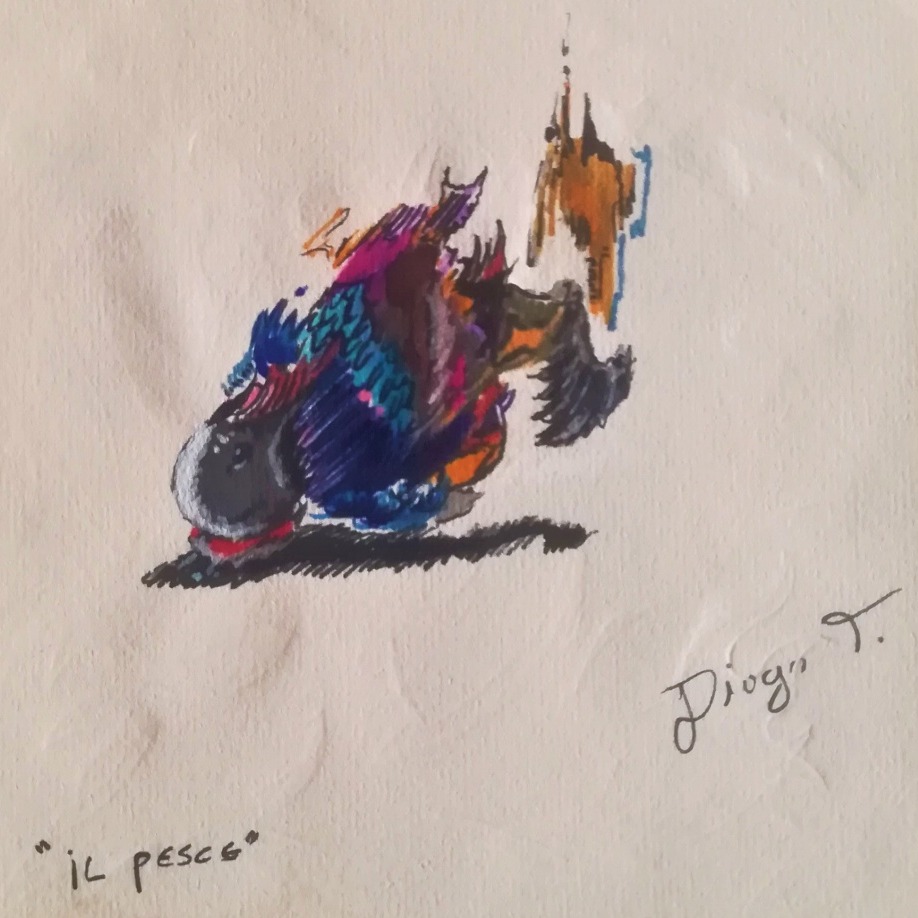 IL Pesce - sketch w/ markers