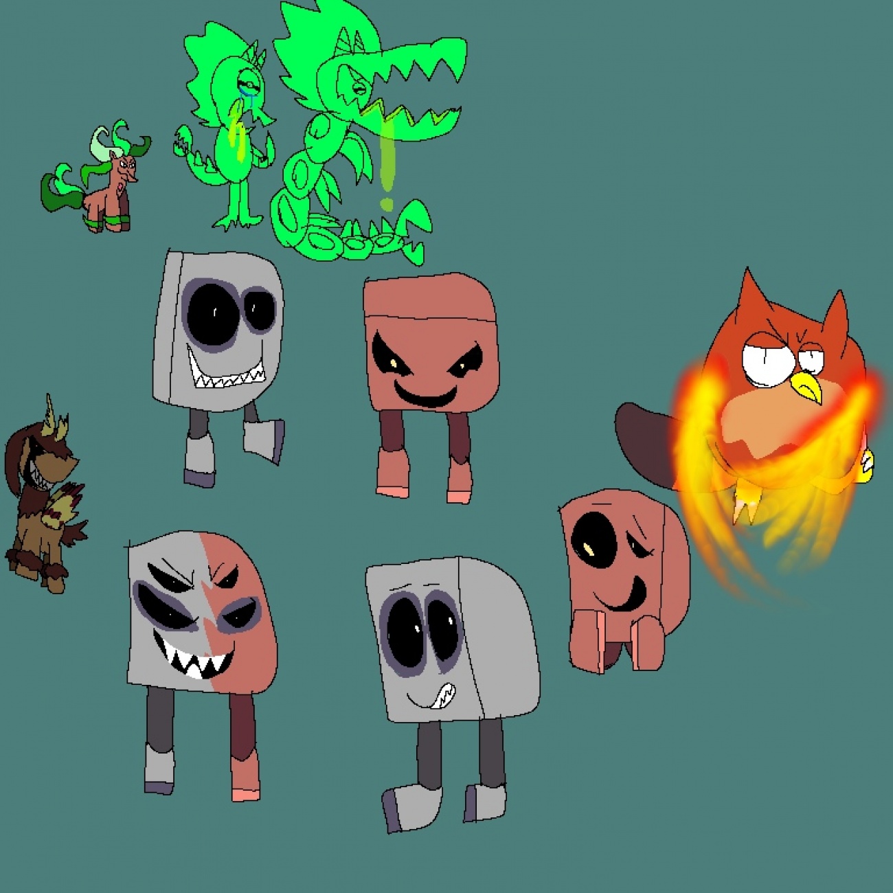 I made these characters