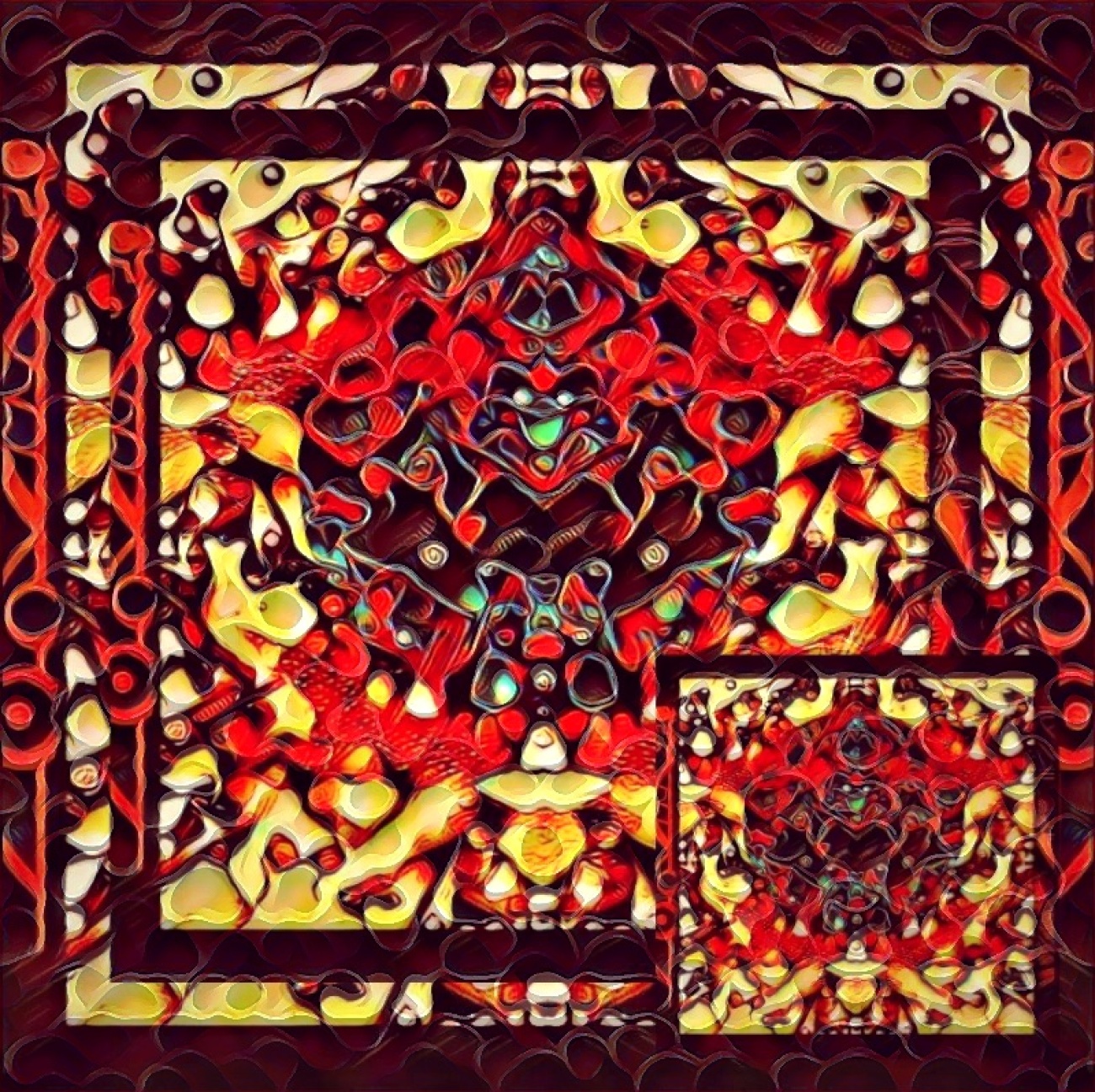 Untitled Splattered Red