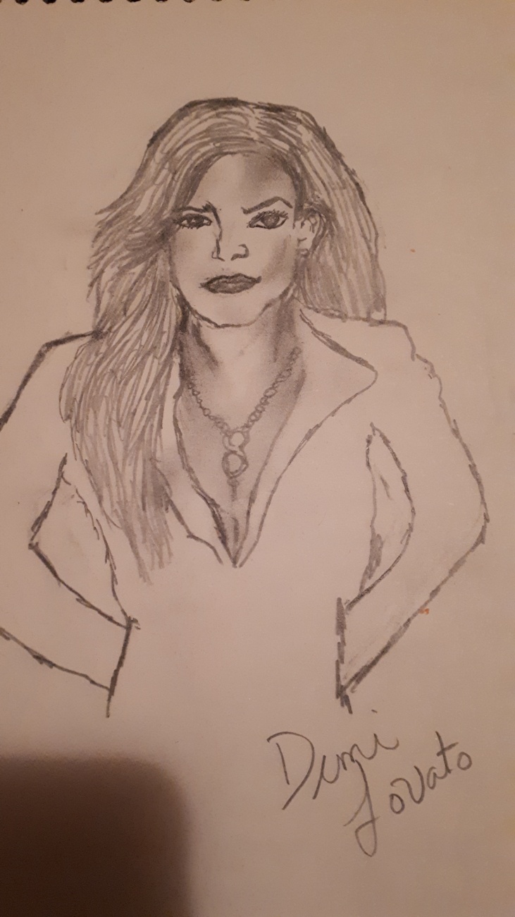 I tried to sketch Demi Lovato 