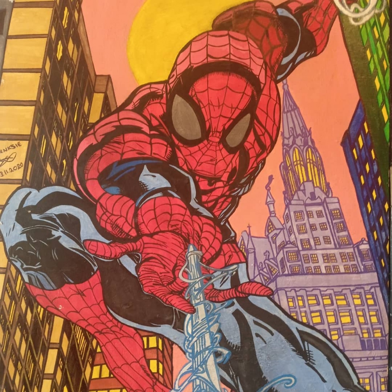 Jenksies spiderman painting (sold)