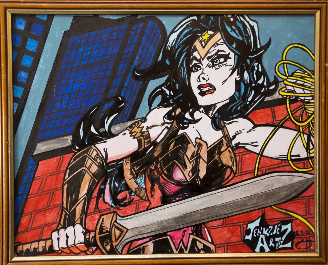 Jenksies wonder woman painting