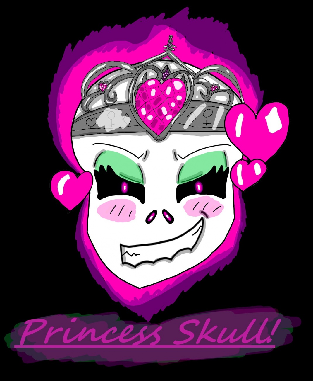 Just finish my princess skull! 👑💀