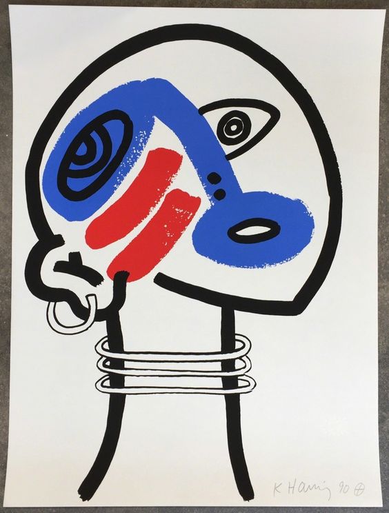 Keith Haring, The Story of Red and Blue 