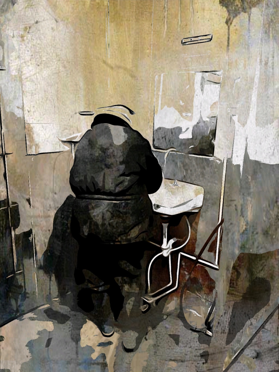 Man in bathroom 