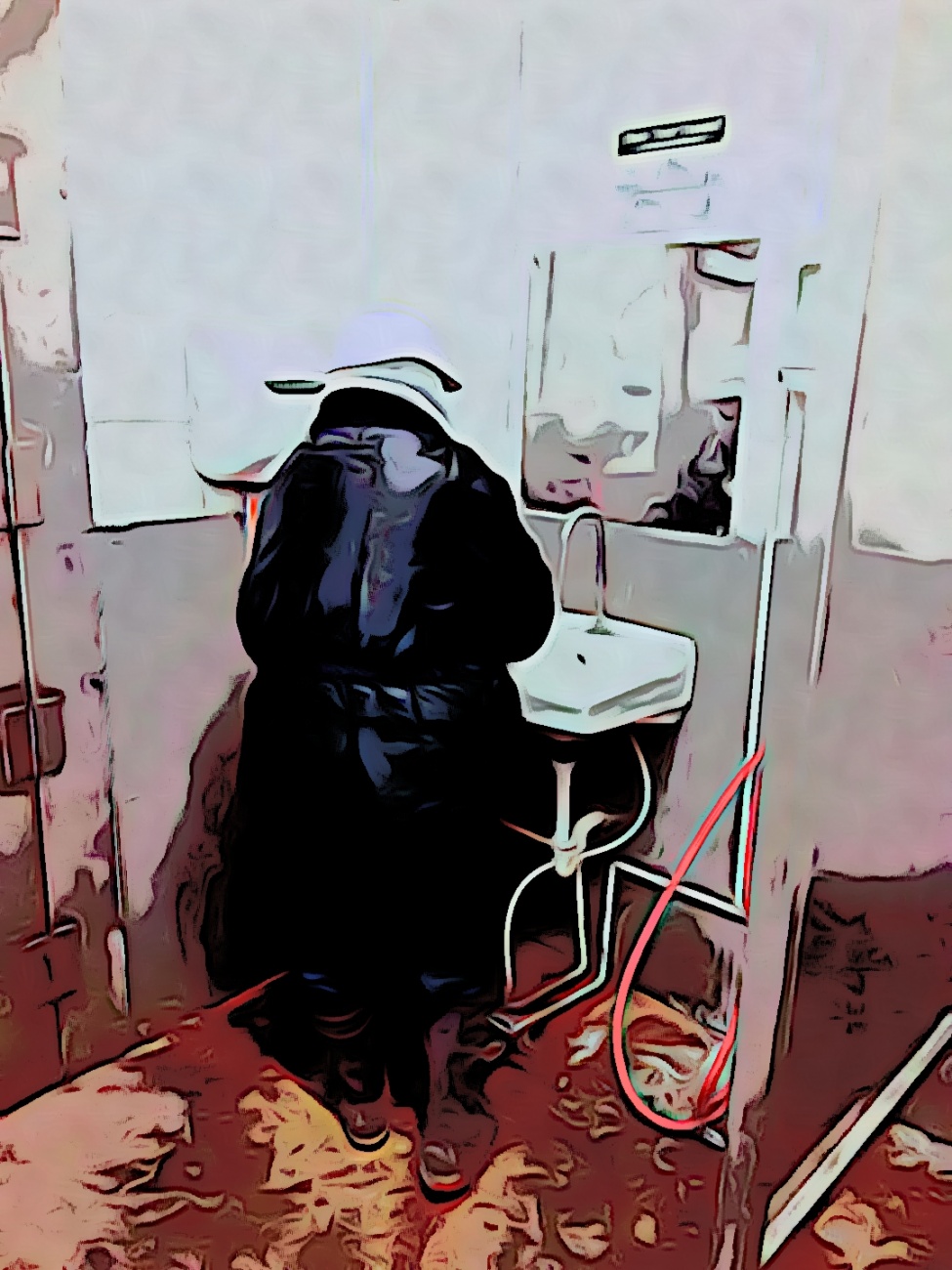 Man in bathroom 