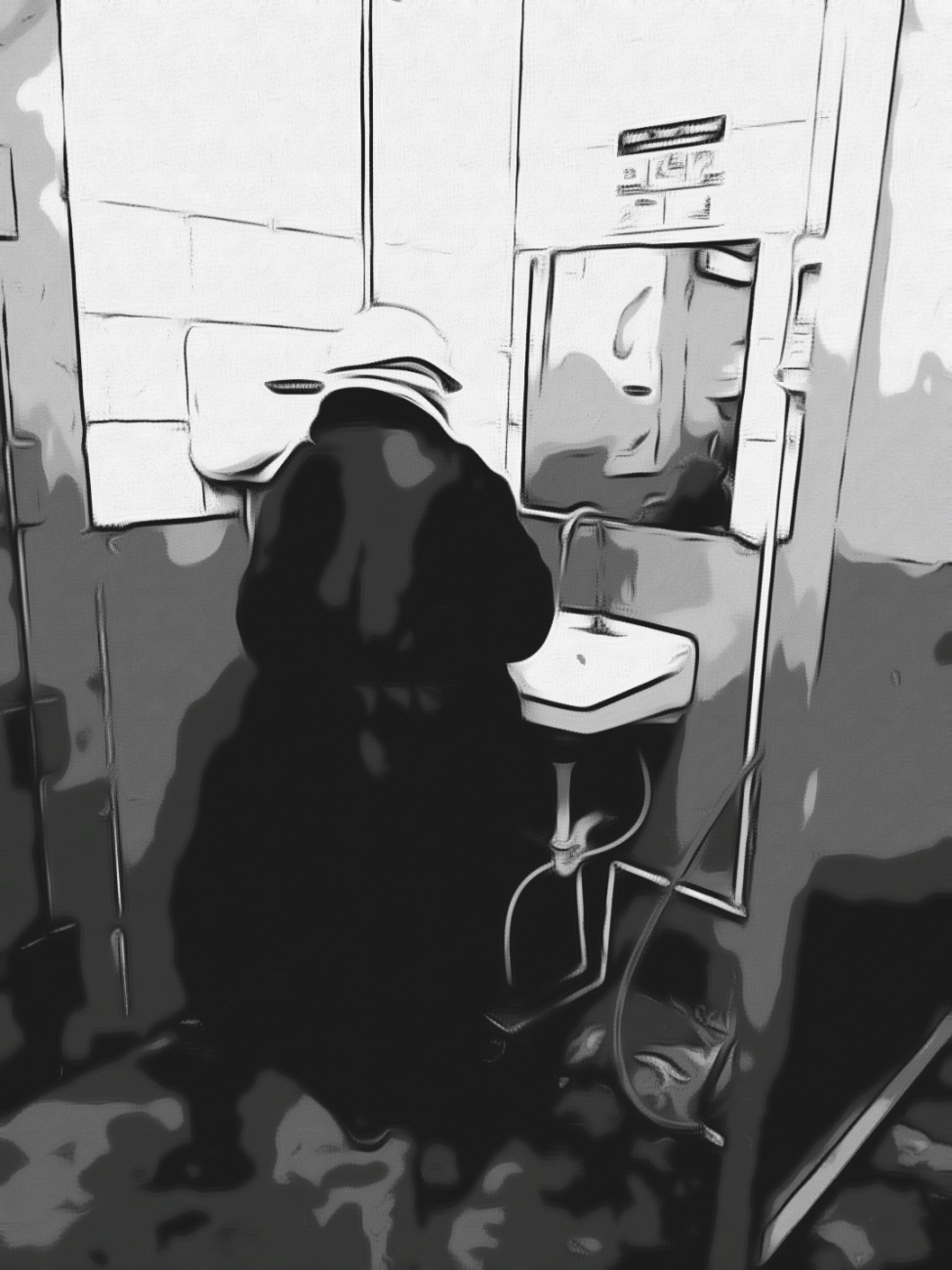 Man in bathroom 