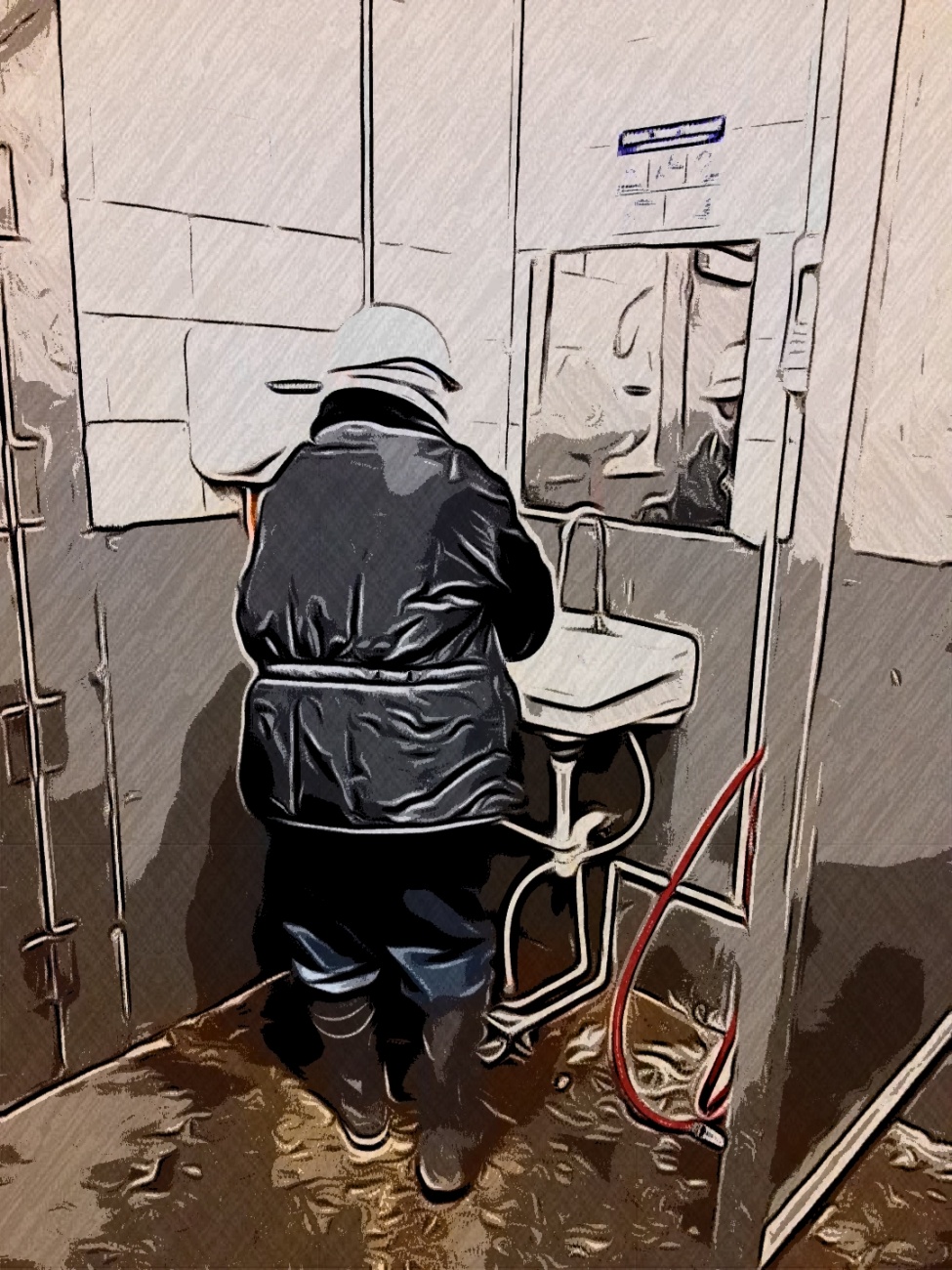 Man in bathroom 