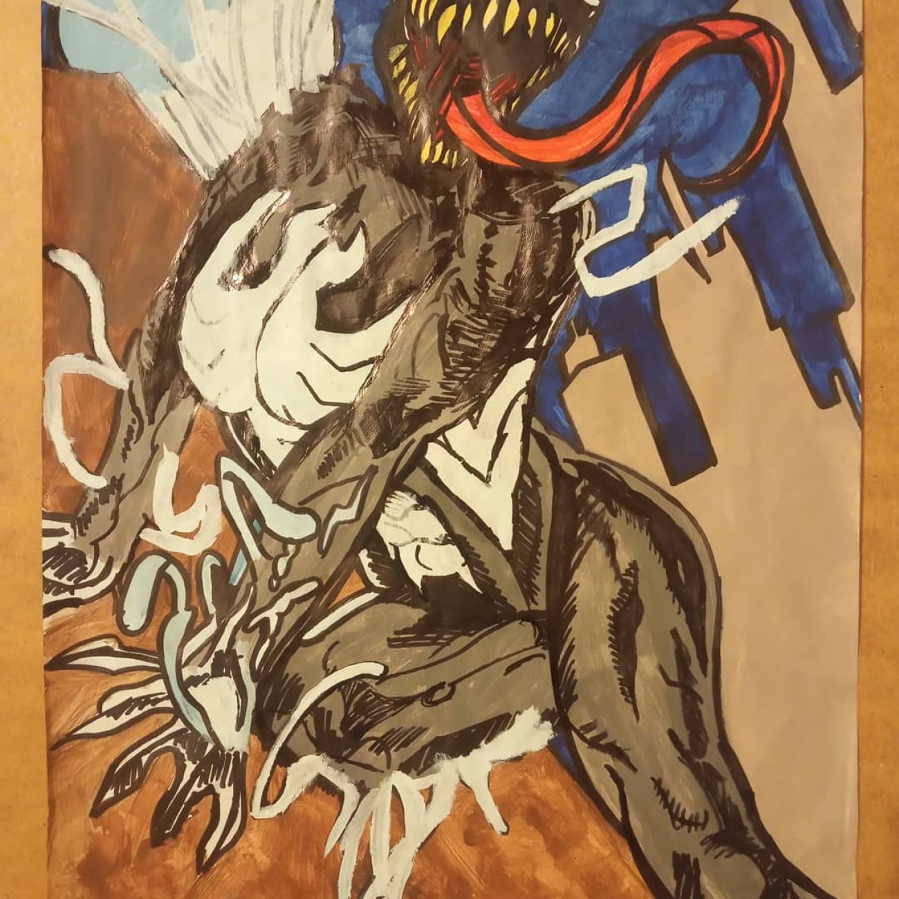 My female venom painting