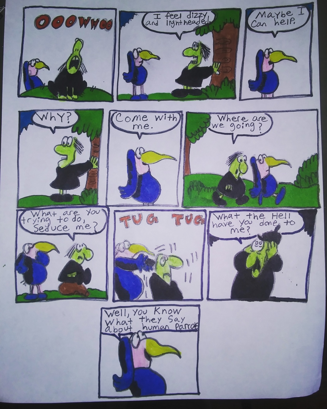 Parrot Comic