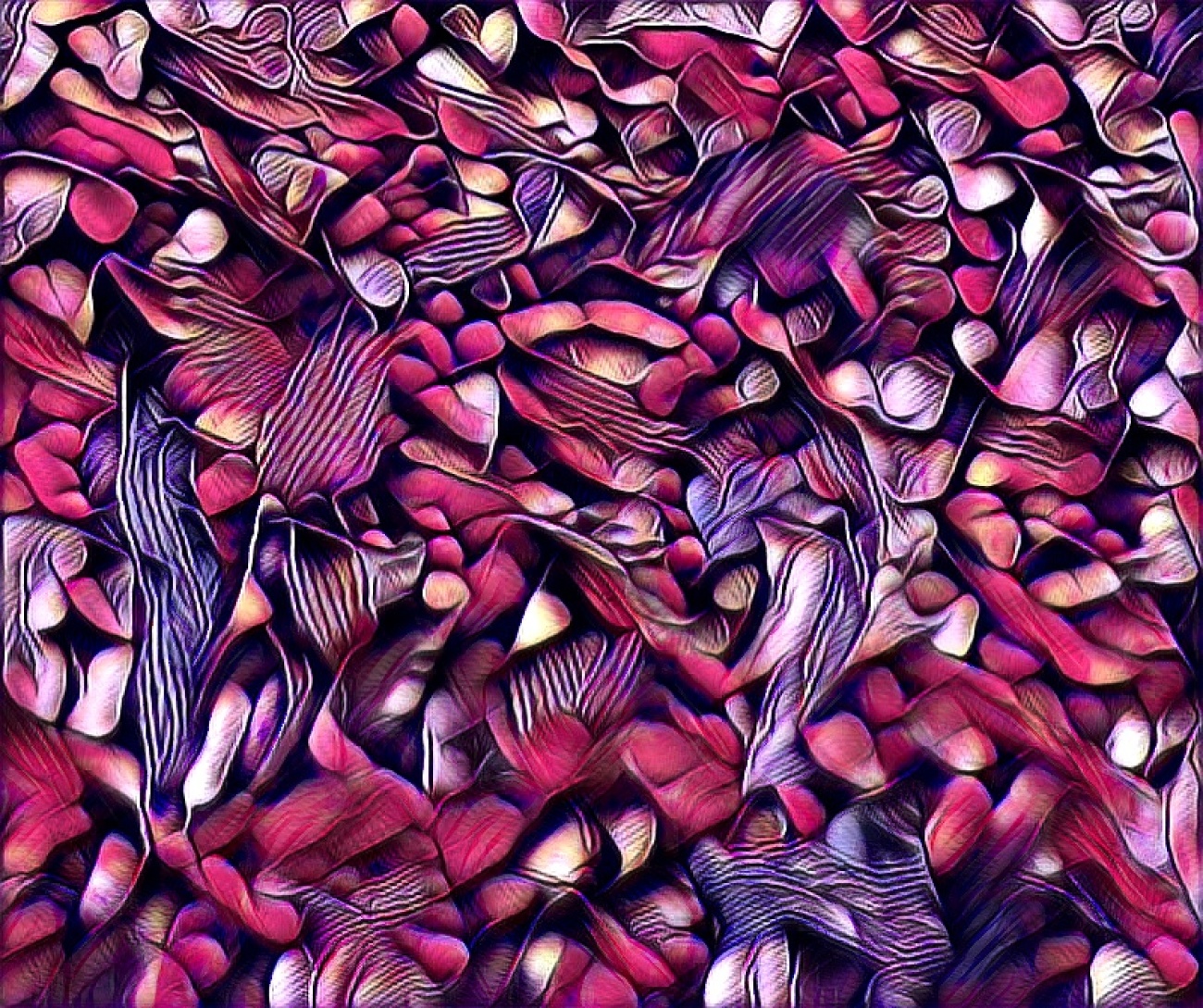 Blue and Purple Abstract