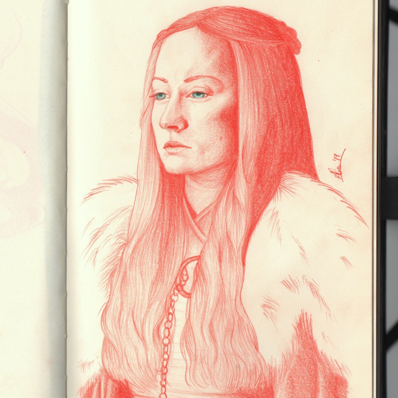 "Sansa Stark", Alice Redaelli. Pastel...