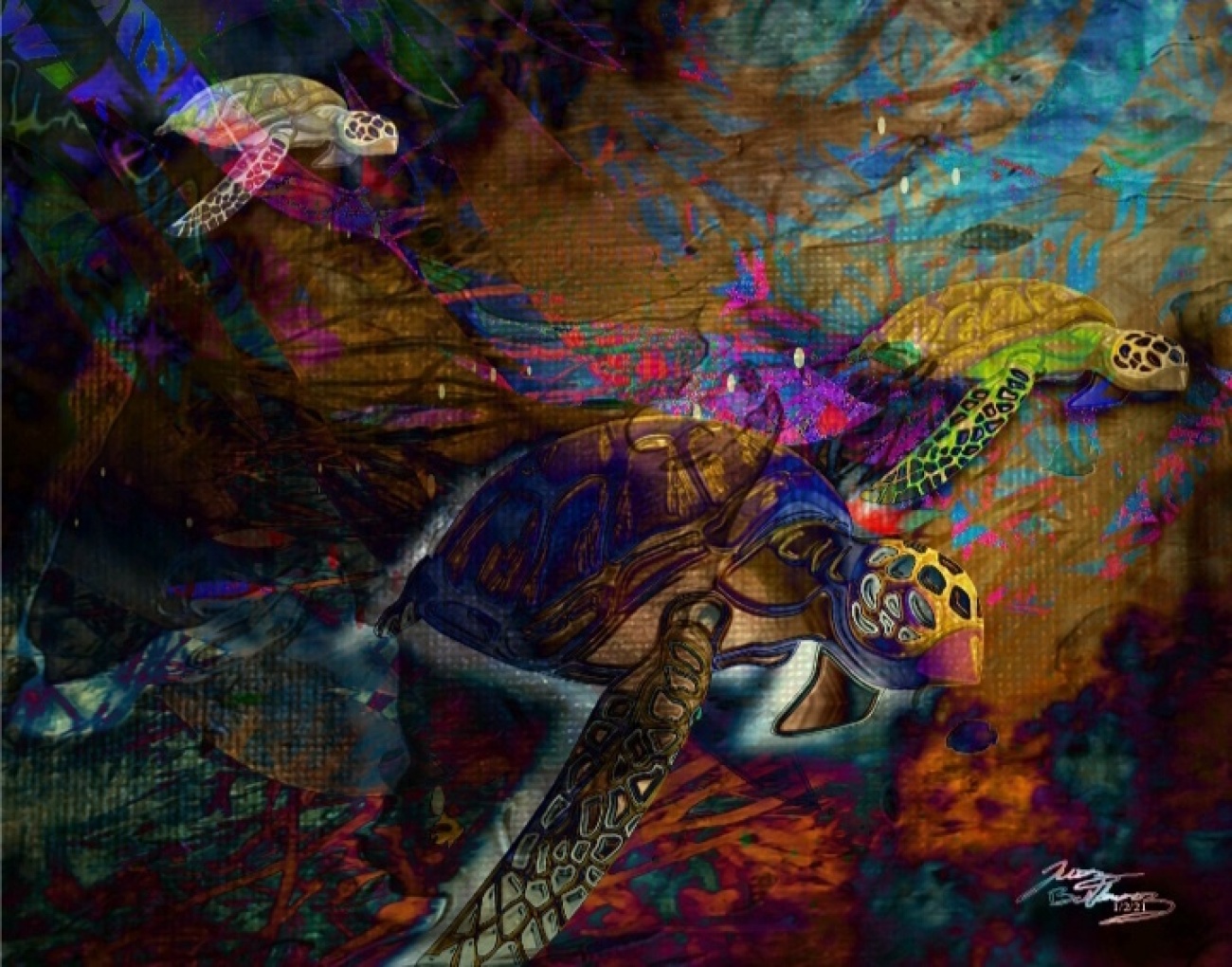 Sea Turtle art print