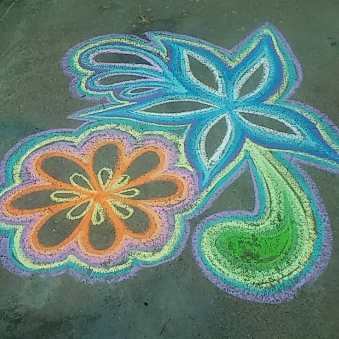 Easy 2024 chalk drawing