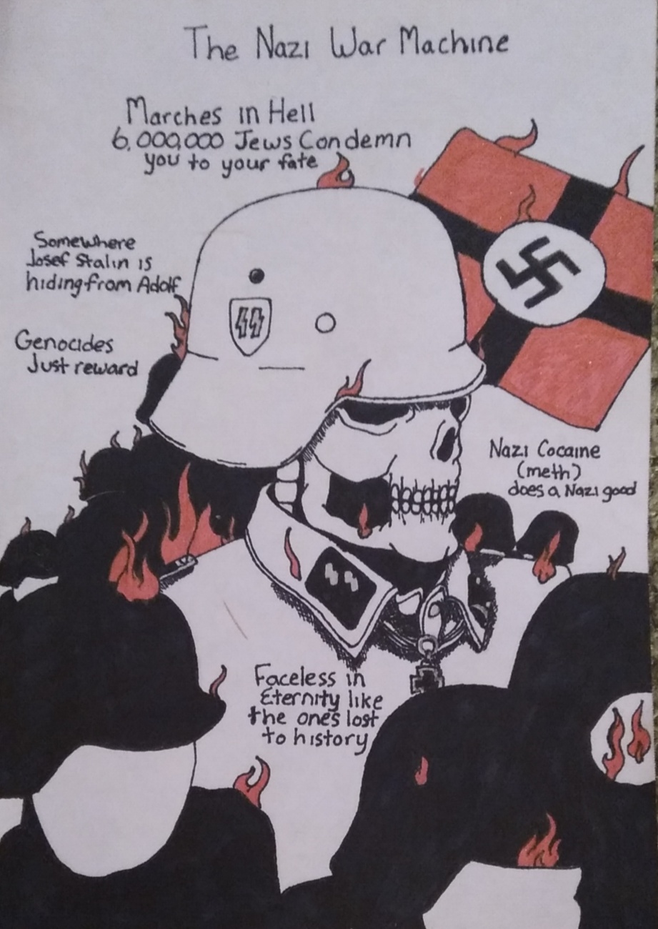 The third Reich burns in Hell