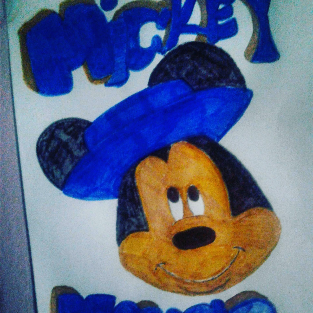 This is a picture I drew of Mickey mouse