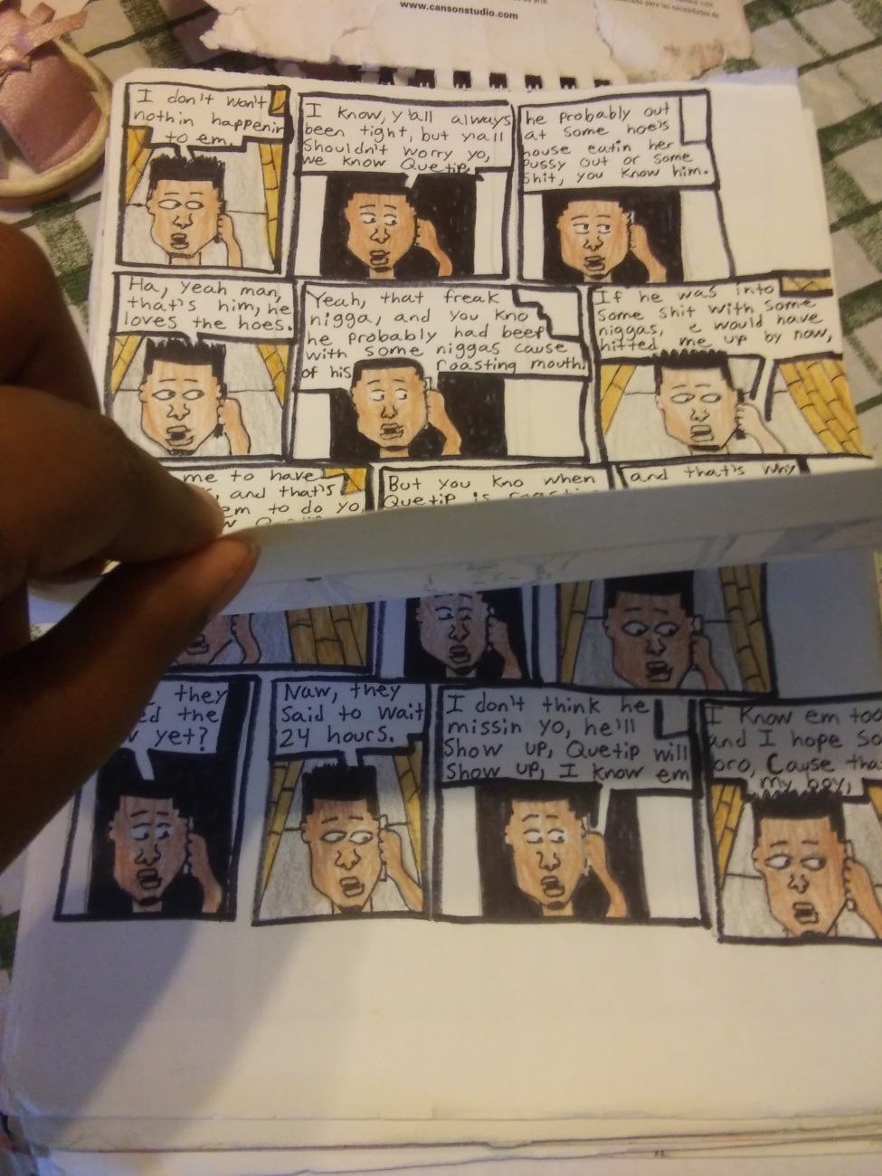 Turning my comic pages